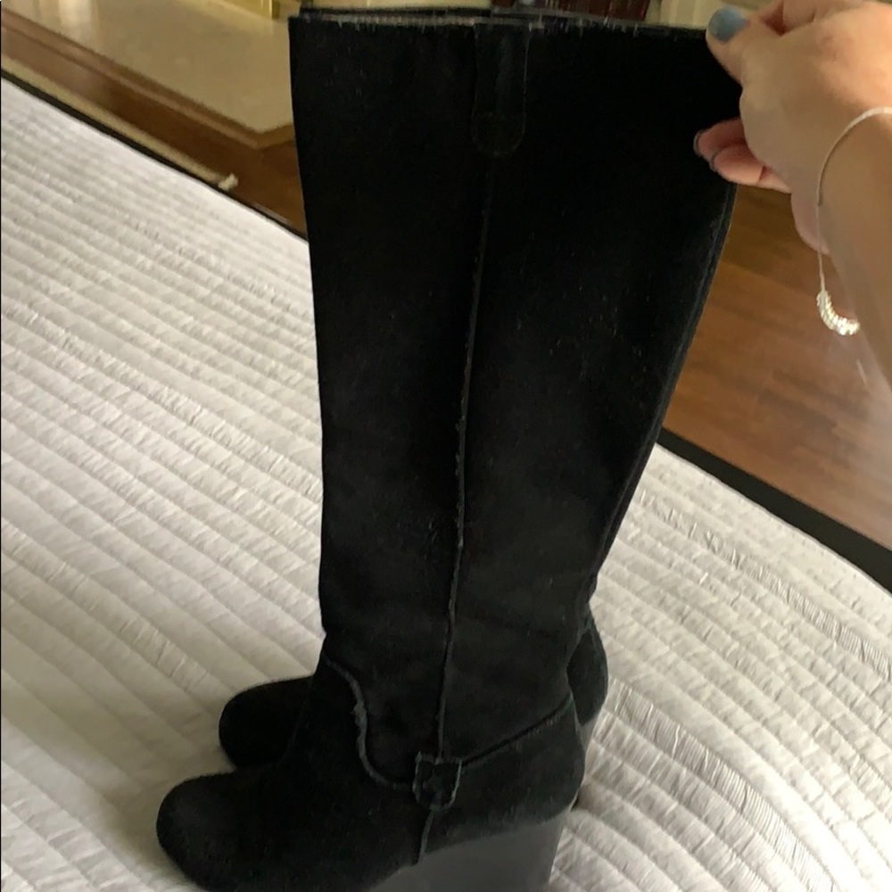 BP suede wedge boots (7 1/2)